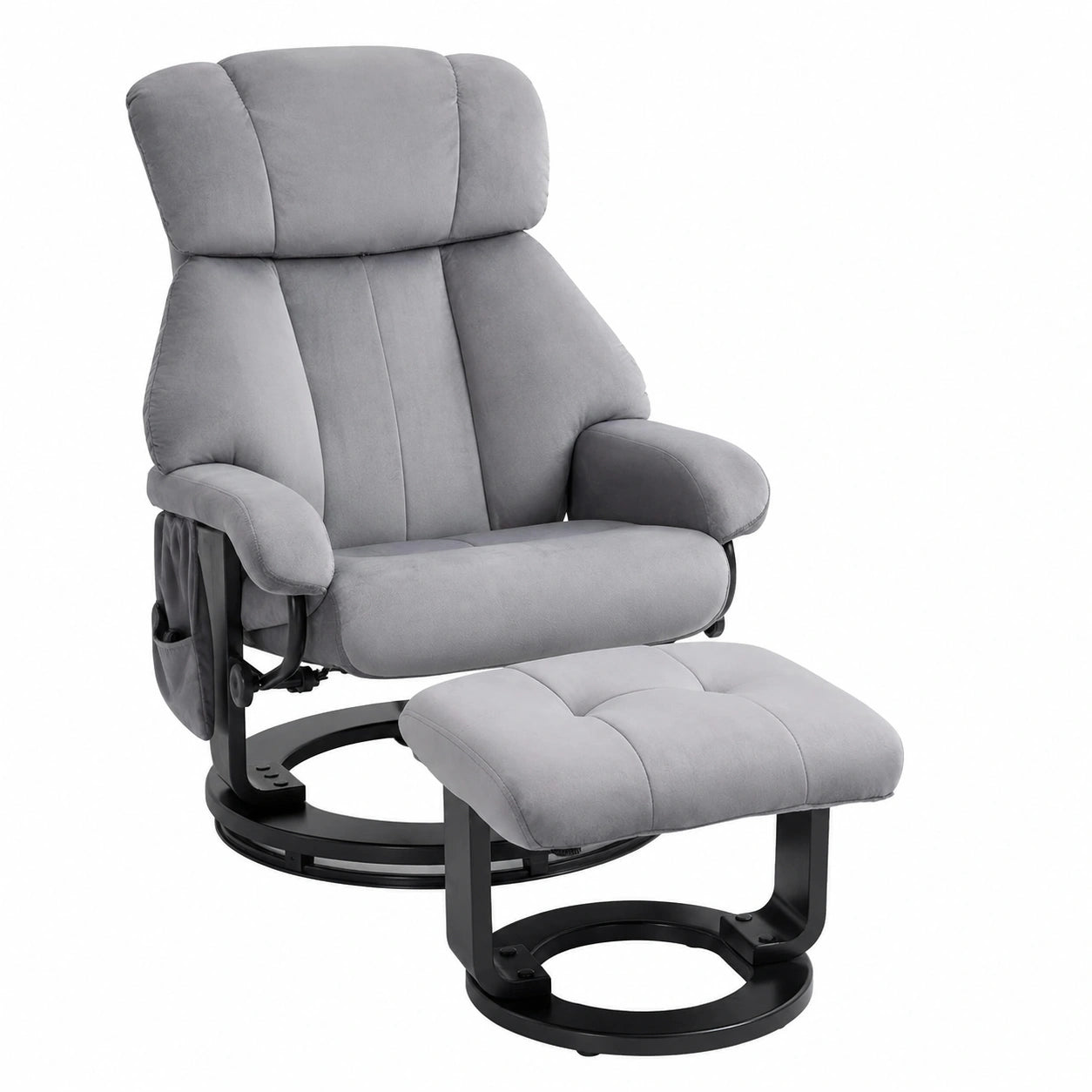 Relaxsessel – drehbar, Grau, für Wohnzimmer