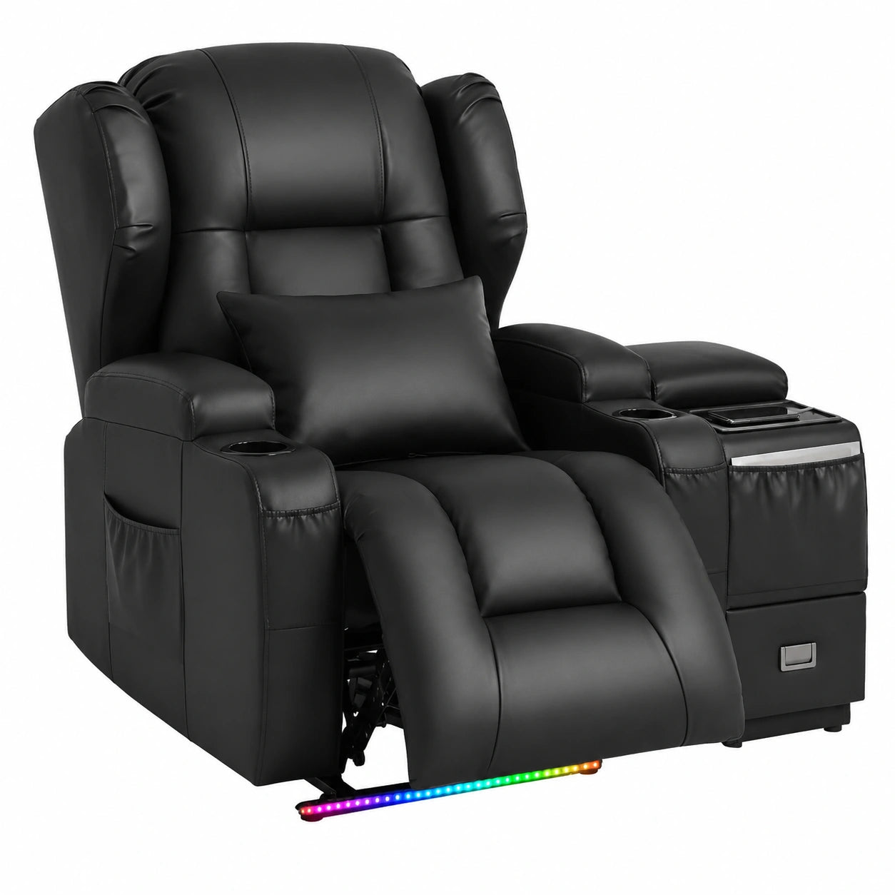 Relaxsessel – 1-Sitzer, elektrisch, Schwarz, für Wohnzimmer