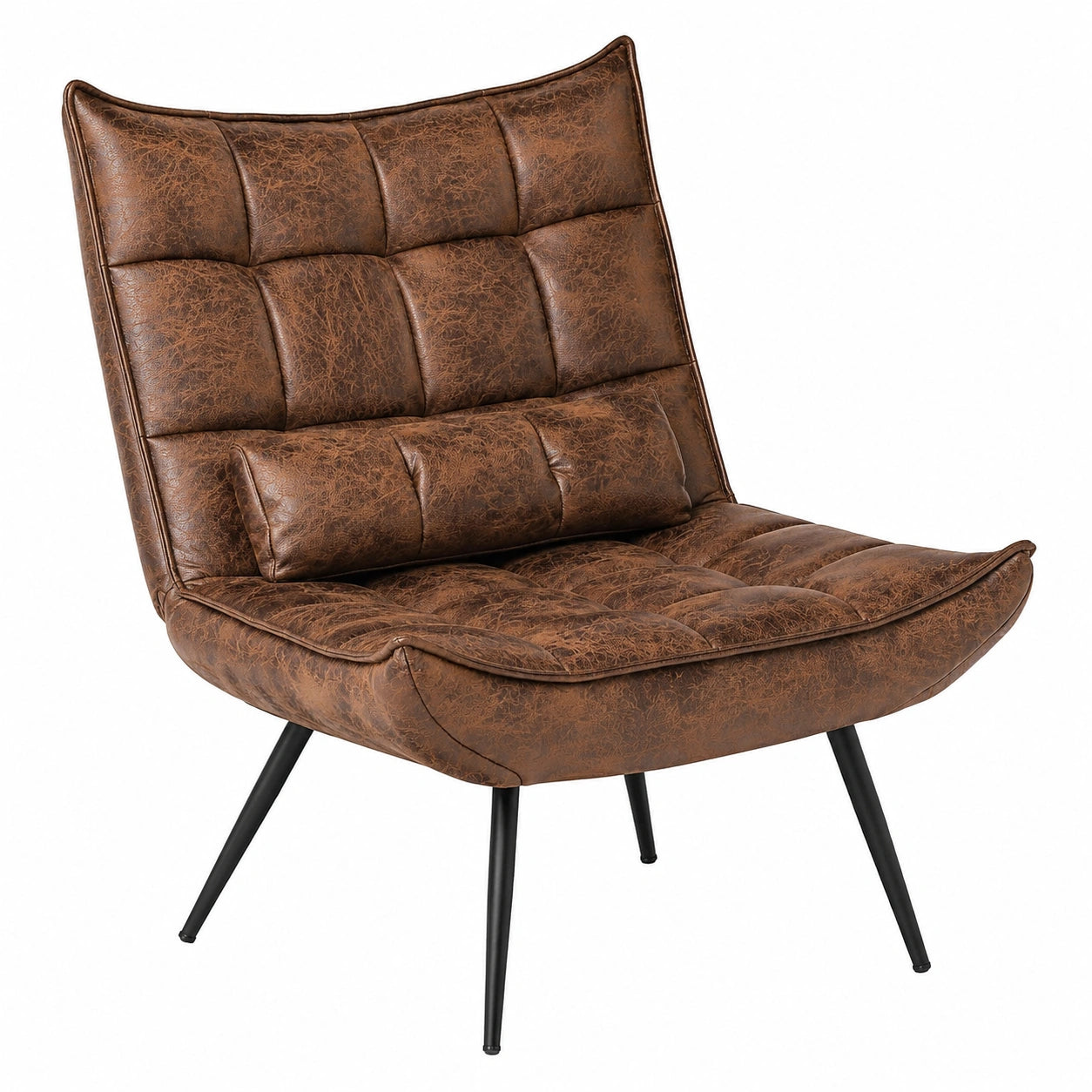 Sessel – moderner Stil, gepolstert, Braun, für Wohnzimmer