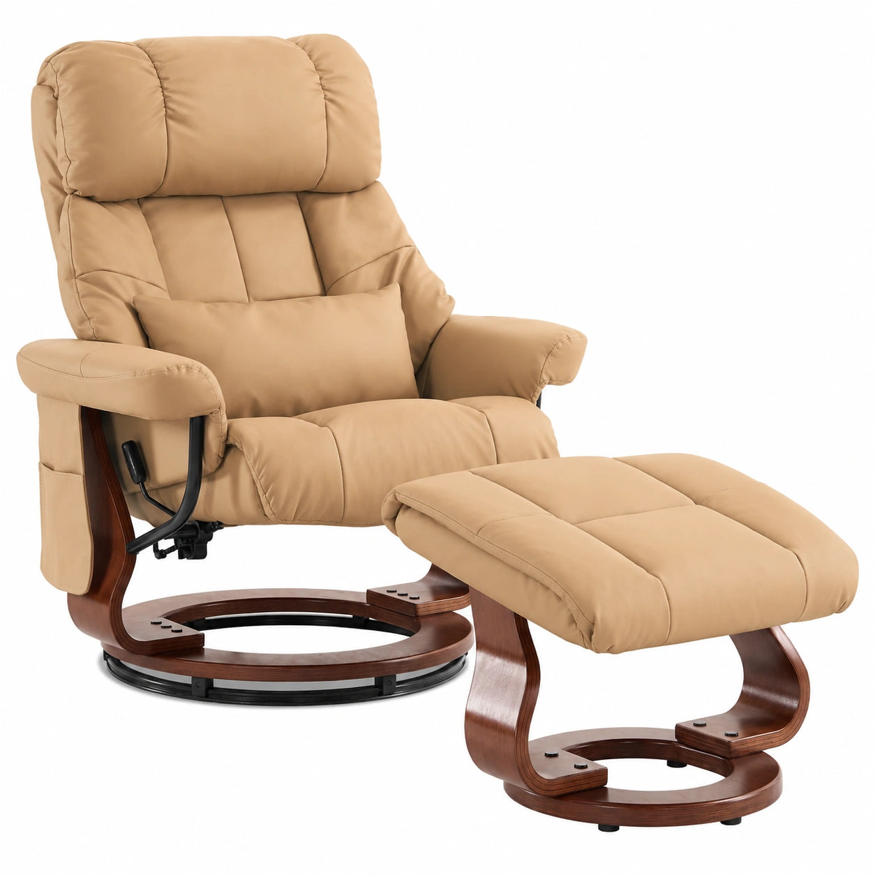 Massagesessel – moderner Stil, drehbar, aus Kunstleder, für Wohnzimmer