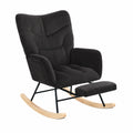Schaukelstuhl – moderner Stil, Schwarz, für Wohnzimmer