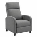 Relaxsessel – 89 × 102 × 65,5 cm, gepolstert, mit Schlaffunktion, aus Leinen, Dunkelgrau, für Wohnzimmer und Schlafzimmer