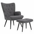 Ohrensessel – Grau, für Wohnzimmer und Schlafzimmer